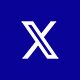 A blue background with an x in the middle.